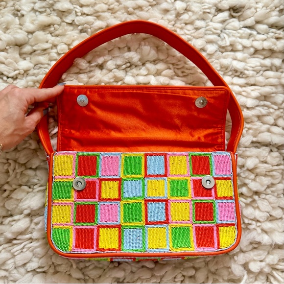 STAUD Beaded Tommy Bag in Geometric Pattern - Picture 11 of 14